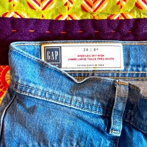 Wide leg Sky high Gap jeans